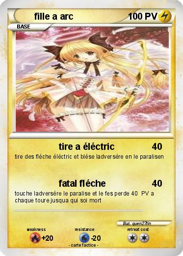 Pokemon fille a arc