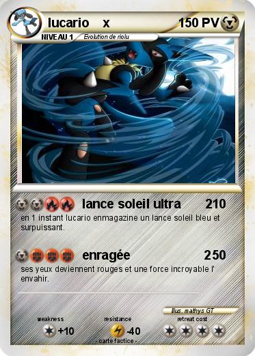 Pokemon lucario    x