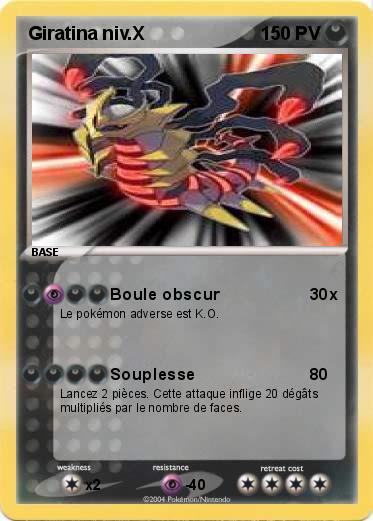 Pokemon Giratina niv.X