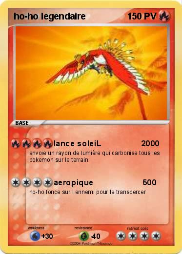 Pokemon ho-ho legendaire