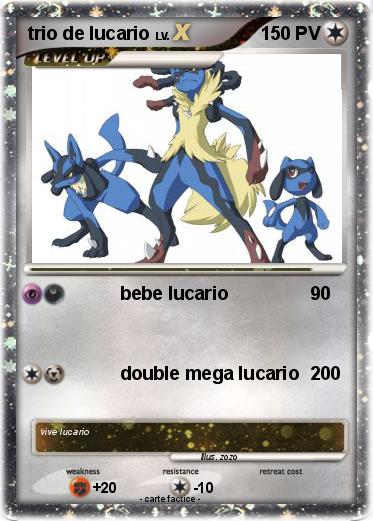 Pokemon trio de lucario