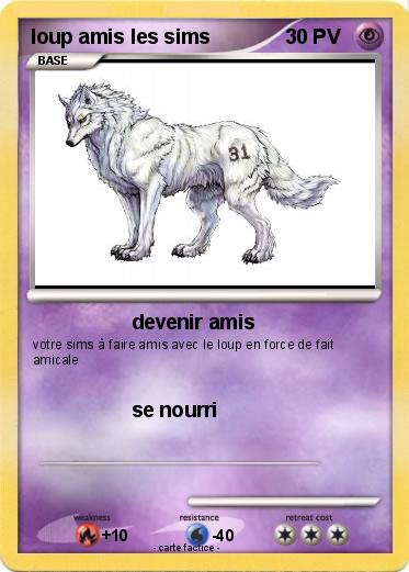 Pokemon loup amis les sims