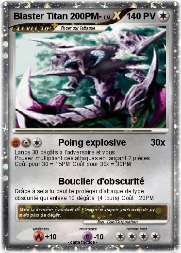 Pokemon Blaster Titan 200PM-