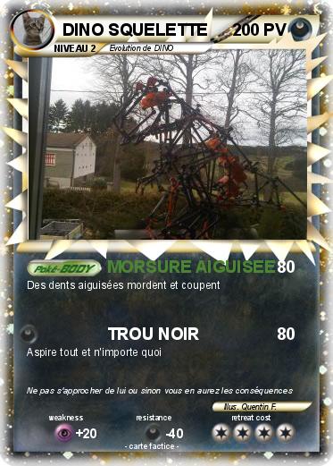 Pokemon DINO SQUELETTE