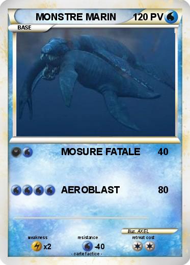 Pokemon MONSTRE MARIN