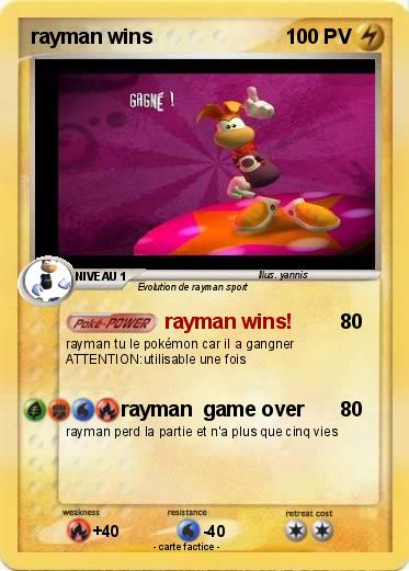 Pokemon rayman wins