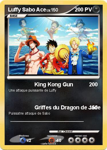 Pokemon Luffy Sabo Ace