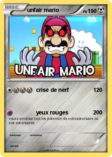Pokemon unfair mario