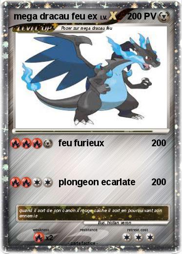 Pokemon mega dracau feu ex