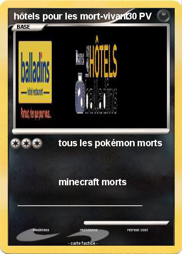 Pokemon hôtels pour les mort-vivant