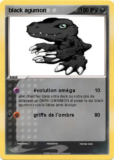 Pokemon black agumon 