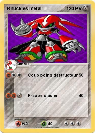 Pokemon Knuckles métal