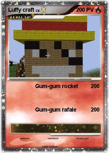 Pokemon Luffy craft