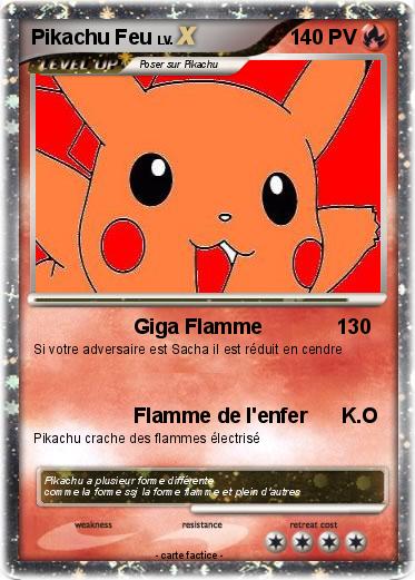 Pokemon Pikachu Feu