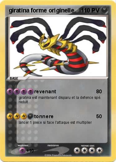 Pokemon giratina forme originelle