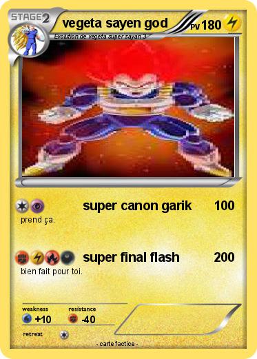 Pokemon vegeta sayen god