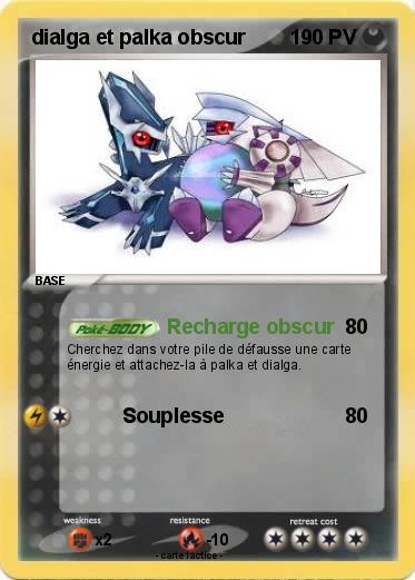 Pokemon dialga et palka obscur