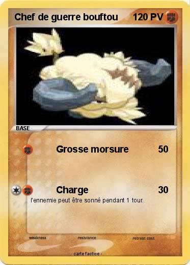 Pokemon Chef de guerre bouftou