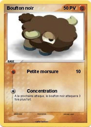 Pokemon Boufton noir