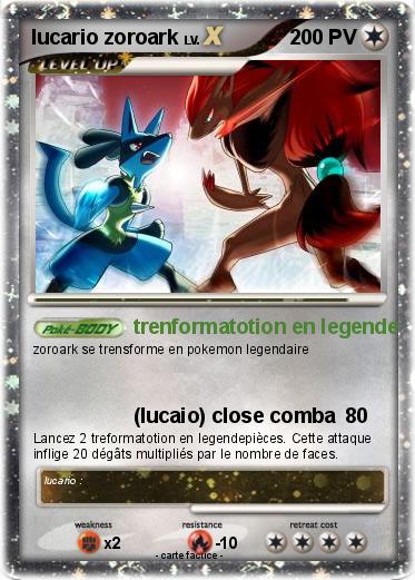 Pokemon lucario zoroark