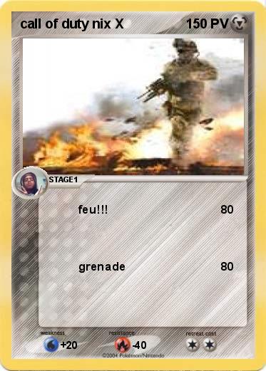 Pokemon call of duty nix X