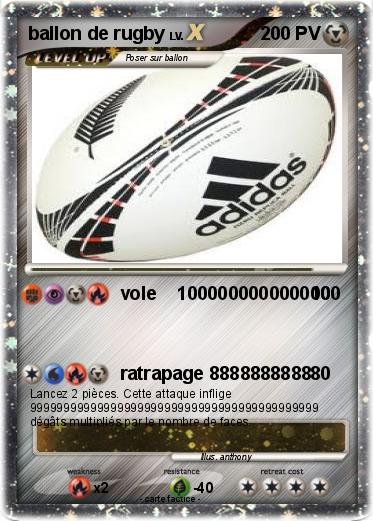 Pokemon ballon de rugby