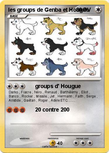 Pokemon les groups de Genba et Hougue