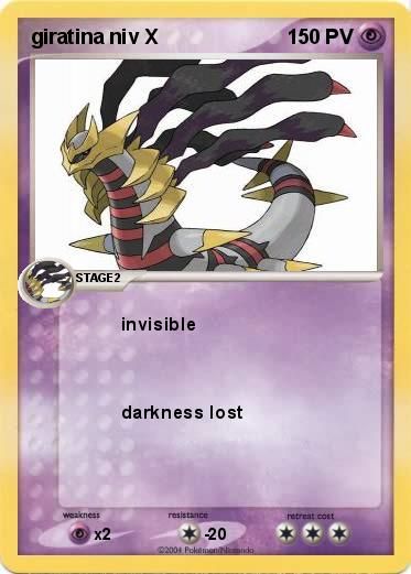 Pokemon giratina niv X