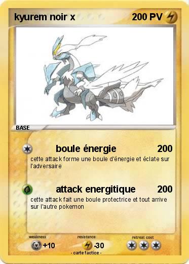 Pokemon kyurem noir x
