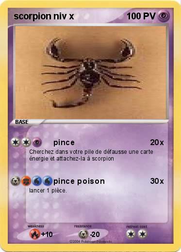 Pokemon scorpion niv x