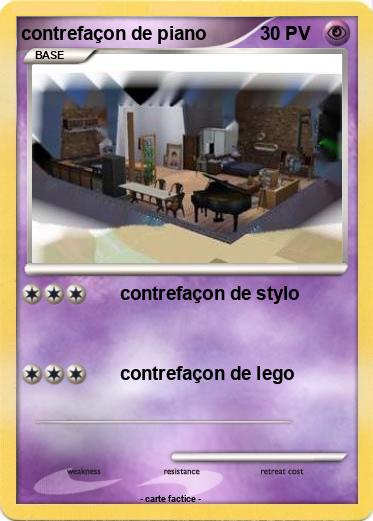 Pokemon contrefaçon de piano