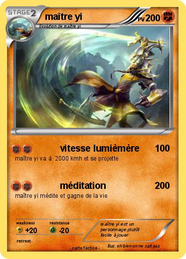 Pokemon maître yi