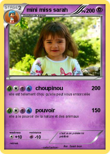Pokemon mini miss sarah