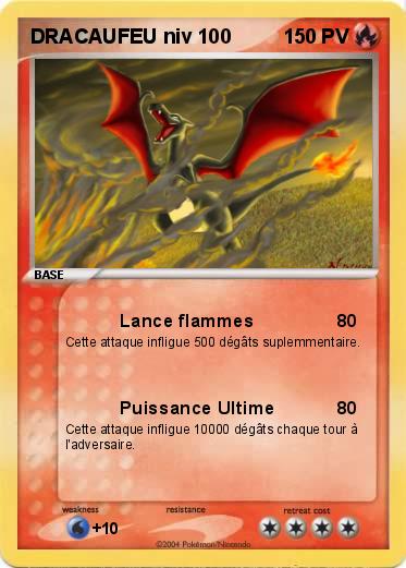 Pokemon DRACAUFEU niv 100
