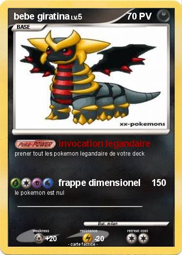 Pokemon bebe giratina