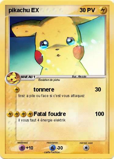 Pokemon pikachu EX