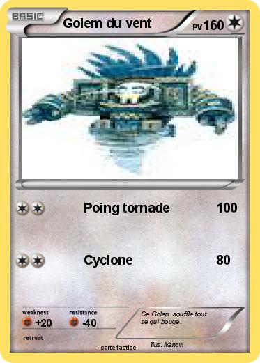 Pokemon Golem du vent