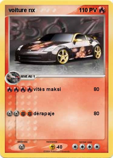 Pokemon voiture nx