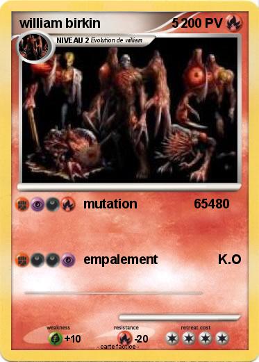 Pokemon william birkin                    5