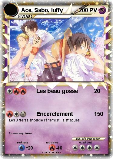 Pokemon Ace, Sabo, luffy