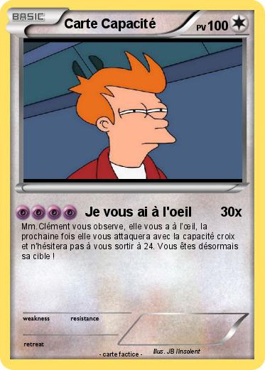 Pokemon Carte Capacité