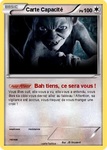 Pokemon Carte Capacité