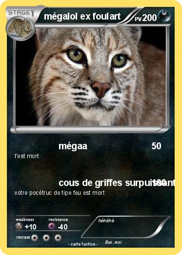 Pokemon mégalol ex foulart