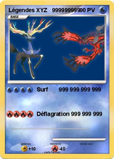 Pokemon Légendes XYZ   999999999