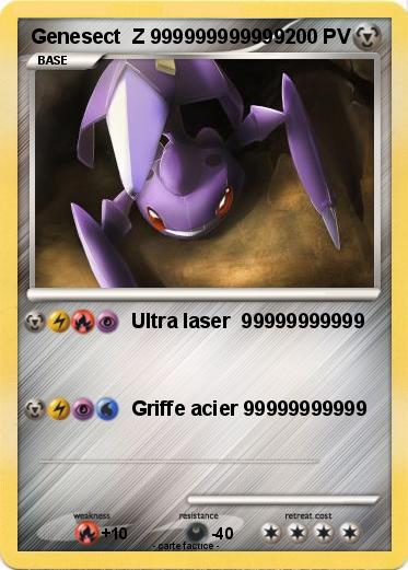 Pokemon Genesect  Z 999999999999