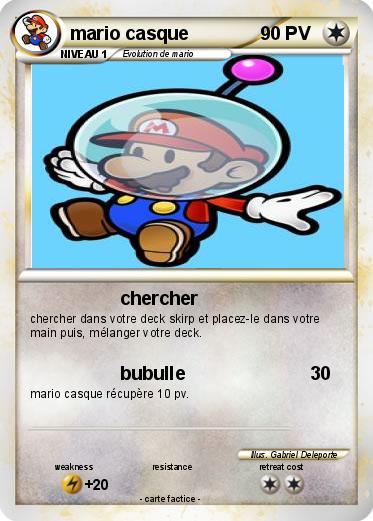 Pokemon mario casque