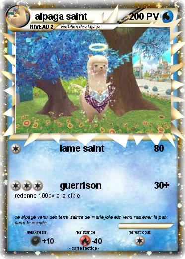 Pokemon alpaga saint