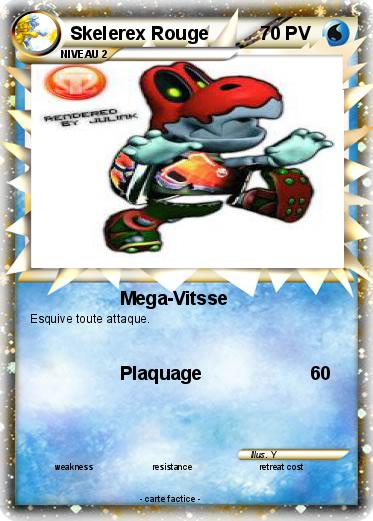 Pokemon Skelerex Rouge