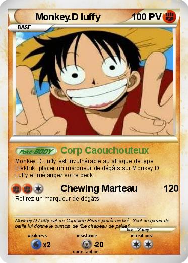 Pokemon Monkey.D luffy