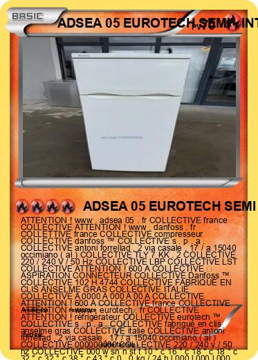 Pokemon ADSEA 05 EUROTECH SEMI - INTERNAT 3 IME FRANCE